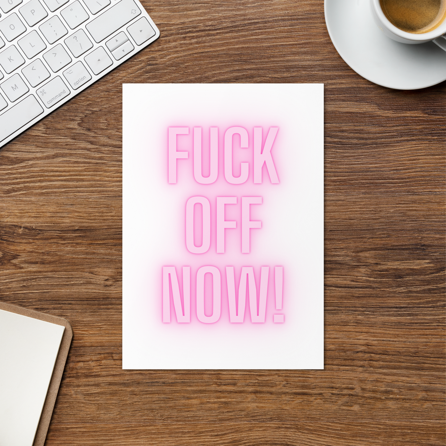 New Job - Neon - Funny card